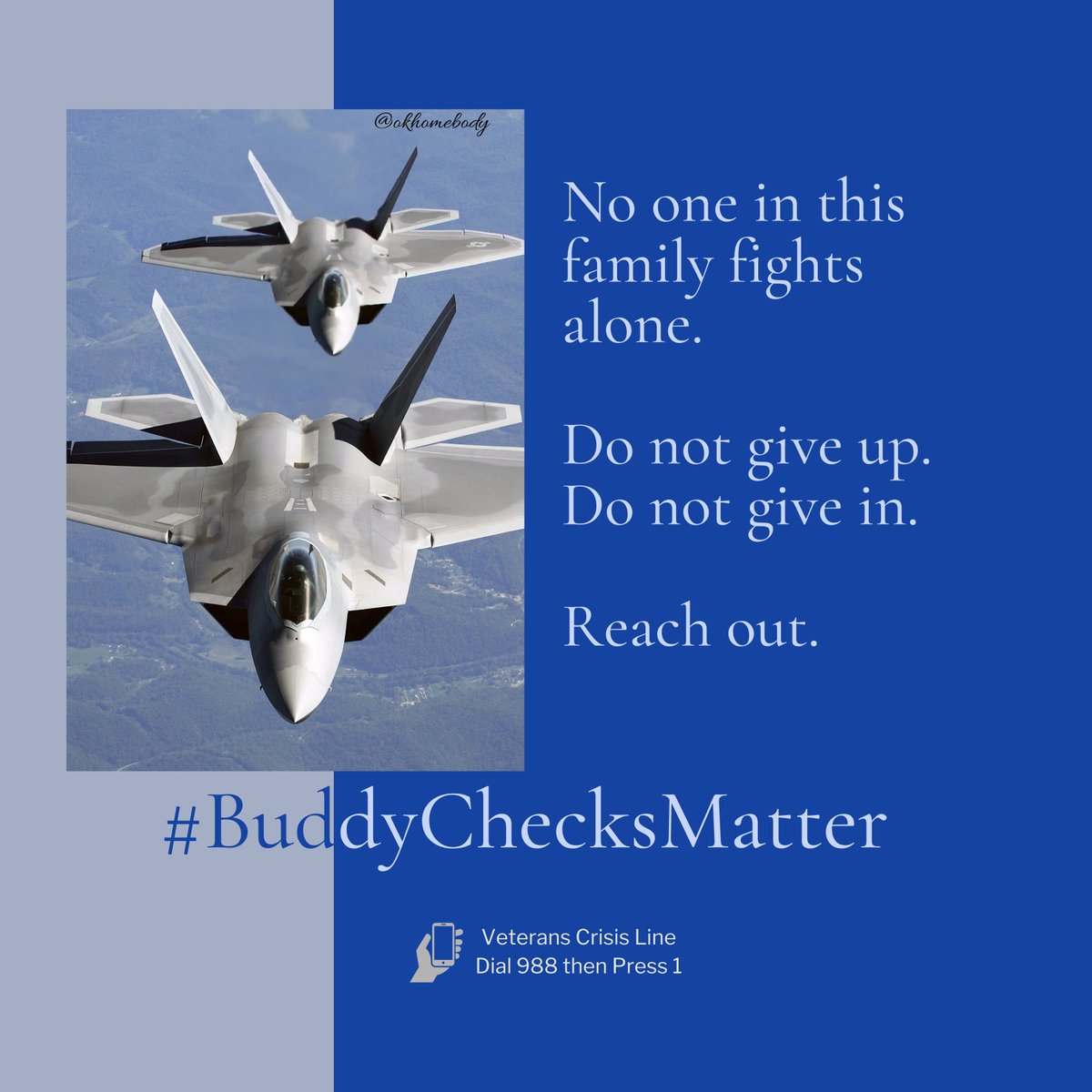 okhomebody's tweet photo. 🇺🇸 Thursday✅VETERAN BUDDY-CHECKS✅RH 🇺🇸 Good morning, family. I’m thankful to start another day checking in with all of you. Never forget how amazing you are. Reach out if you need, that’s what we are all here for. I love all y’all! ❤️🤍💙
⭐️Veterans Lives Matter ⭐️ #Turn22To0⭐️Military Appreciation May⭐️
🇺🇸 ✈️✈️@RealUSAFVeteran @jopawo @IDMooseMan @Morpheus8320
@MikeCorkSr1 @BollingerTodd @davidkellersr @Xyberwolf_388
@_djtII @apgumbeaux @P_FFlyers @edd61903044 @JayUSA102
@RedneckRailRd @colacasia2 @andya09 @fd1521e77b6443d
@mrmwisc @StroupeRick @Stef_the_Lamb @Candidpatriot @kennethspradlin 🙏
@drift_smith @HolliwoodUSA @TxJollyRoger @Sean93061307
@kelly_joeEJ @LuisitoEspanol1 @MAGA947169 @TodRevolution✈️✈️ 🇺🇸