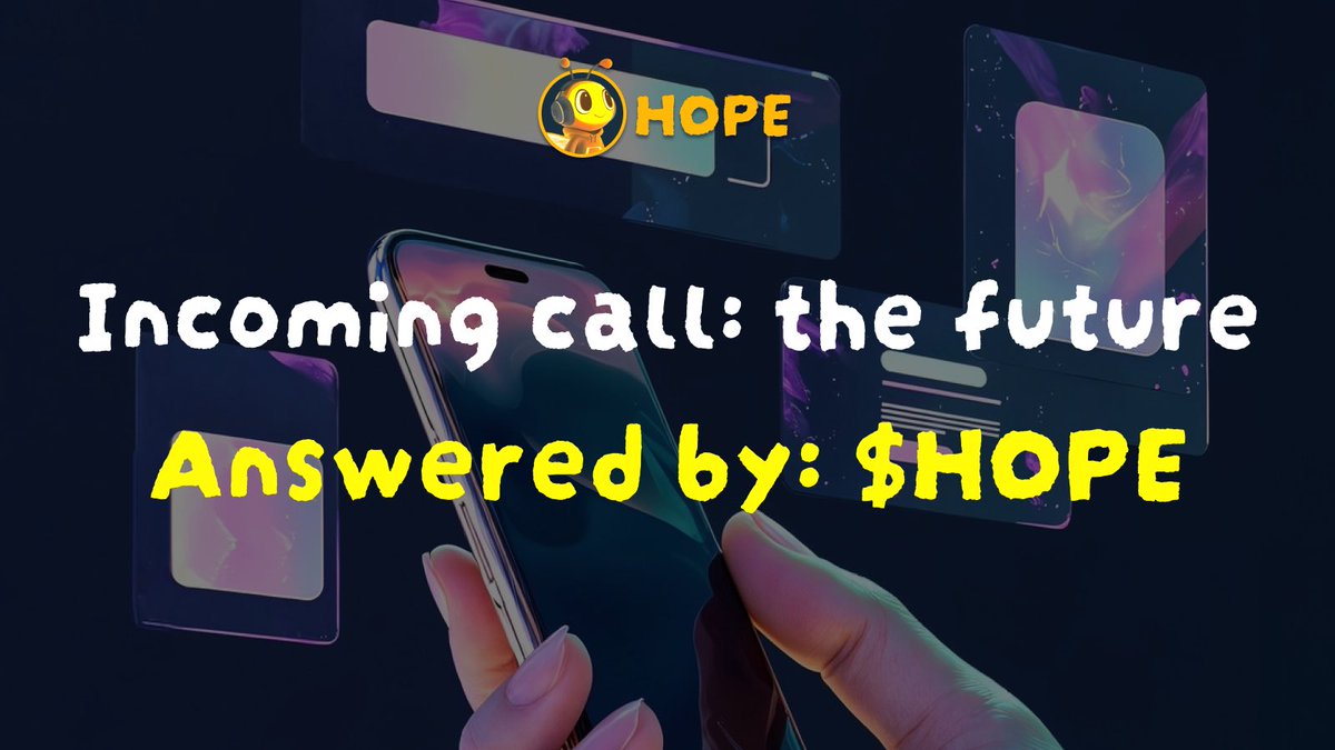 The future called. 📞✨
I answered. 🙋‍♂️ ✅
We’re on our way. 🚀 💫
I’m $HOPE. 🌈 🤝
<a href="/Hope_Dao/">HOPE</a>