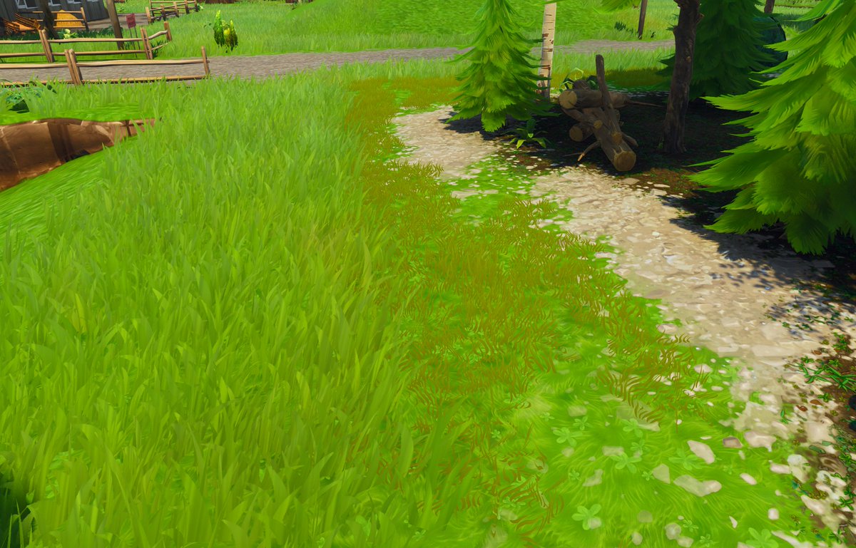 Ingustious's tweet photo. @EveCrisStellar @PokeasyFN It's not using chapter 5 graphics, it's using a remastered/modernized version of the OG Graphics.

And considering the grass is massive and abnoxious, i feel it's more of the fact that epic are changing it for no reason, knowing very well it's not what the community wants. https://t.co/ZmRJuFkh47