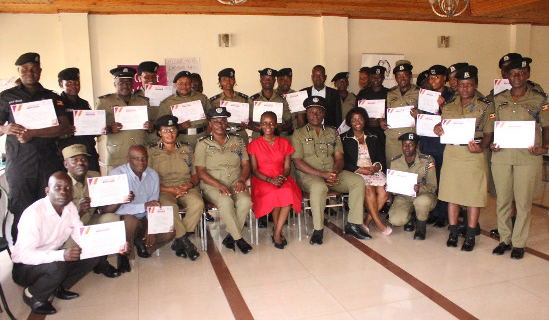 CEDOVIPuganda's tweet image. We successfully concluded an 8-day Training of Trainers with Uganda Police Force. We're proud to have equipped police trainers from 5 training schools with essential knowledge & skills to tackle Violence Against Women and child marriage prevention. #preventingVAW @GirlsFirstFund