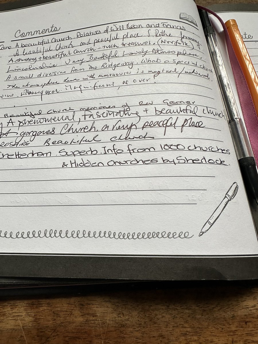 JaneEAppleton's tweet image. For @lukejsherlock @Sherlock_Pages - saw this today in Ewelme (my local church’s) visitors book and thought you’d want to know. Well done!