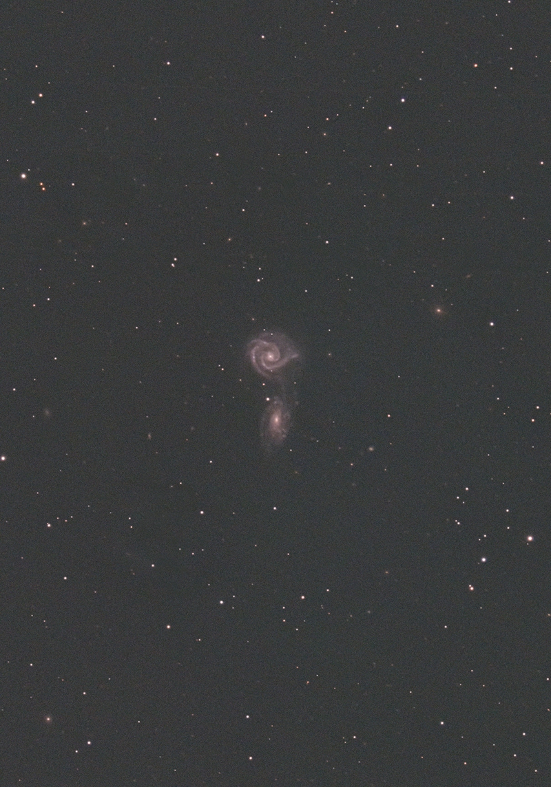 昨日撮ったArp271（NGC5426+NGC5427）

いまいち色が出てないけど一応カラーです。