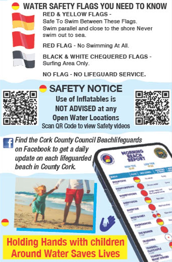 🌊 We are delighted to see our Beach Lifeguard teams resuming duty at 12 County Cork beaches this Saturday, 31st of May from 10:30am - 7:00pm.

🗓️ Our Beach Lifeguard service will operate each weekend in June, seven days a week in July and August, and the first two weekends in