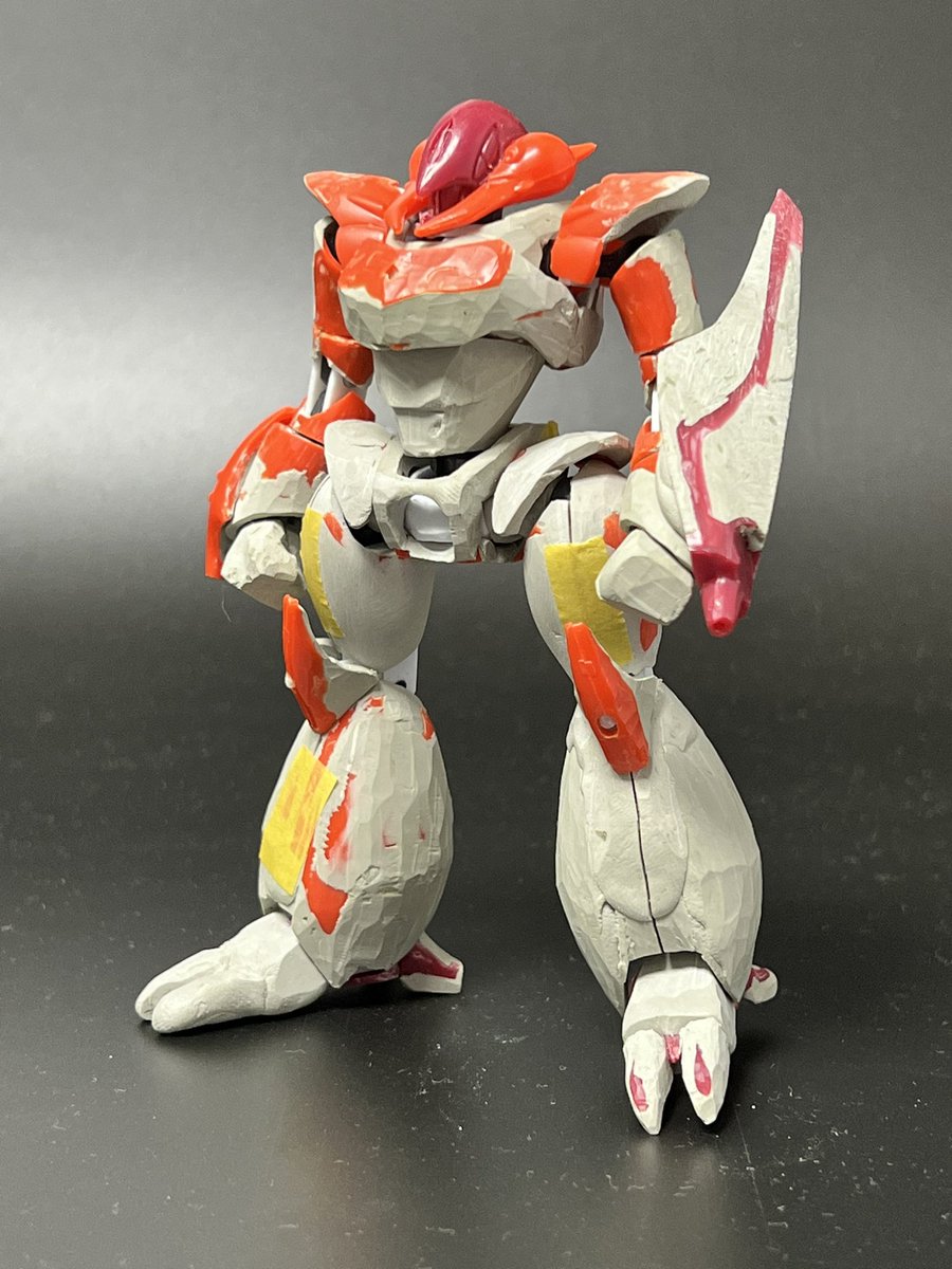 LbPandora's tweet photo. 久々になってしまいましたが、レプラカーン進捗です。
太腿とアーマーの位置ともろもろを調整しました。
可動の都合でフレーム部分はほぼ作り直しになっています😂
次は腕を整形していきます。
#聖戦士ダンバイン 
#レプラカーン
#旧キット https://t.co/Q1O6nAurhV