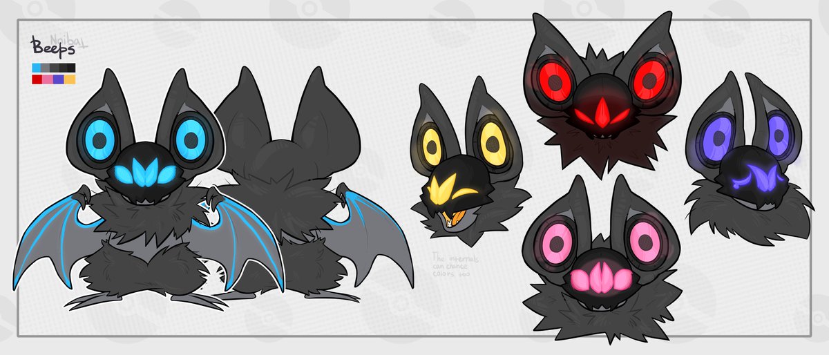 Ref-commission!
#reference #pokemon #noibat #fluffy #art #furryartist