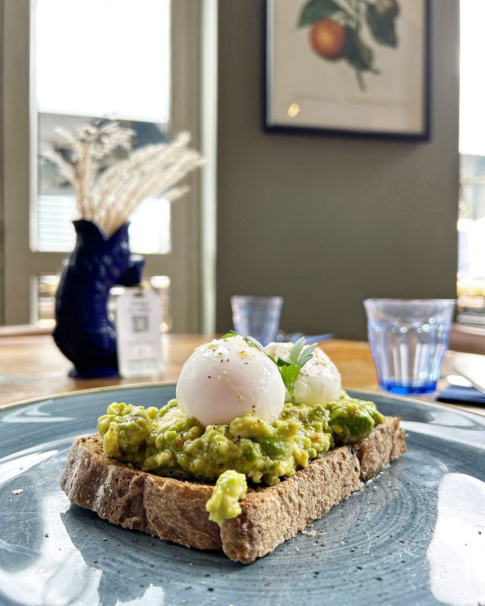 The classic and so loved avocado 🥑 on toast with two poached eggs is back and more yummy than ever 👨‍🍳

🛎️Come and find it on our brunch menu served daily 

<a href="/TheWatersideSW6/">The Waterside</a> #youngspub #brunch