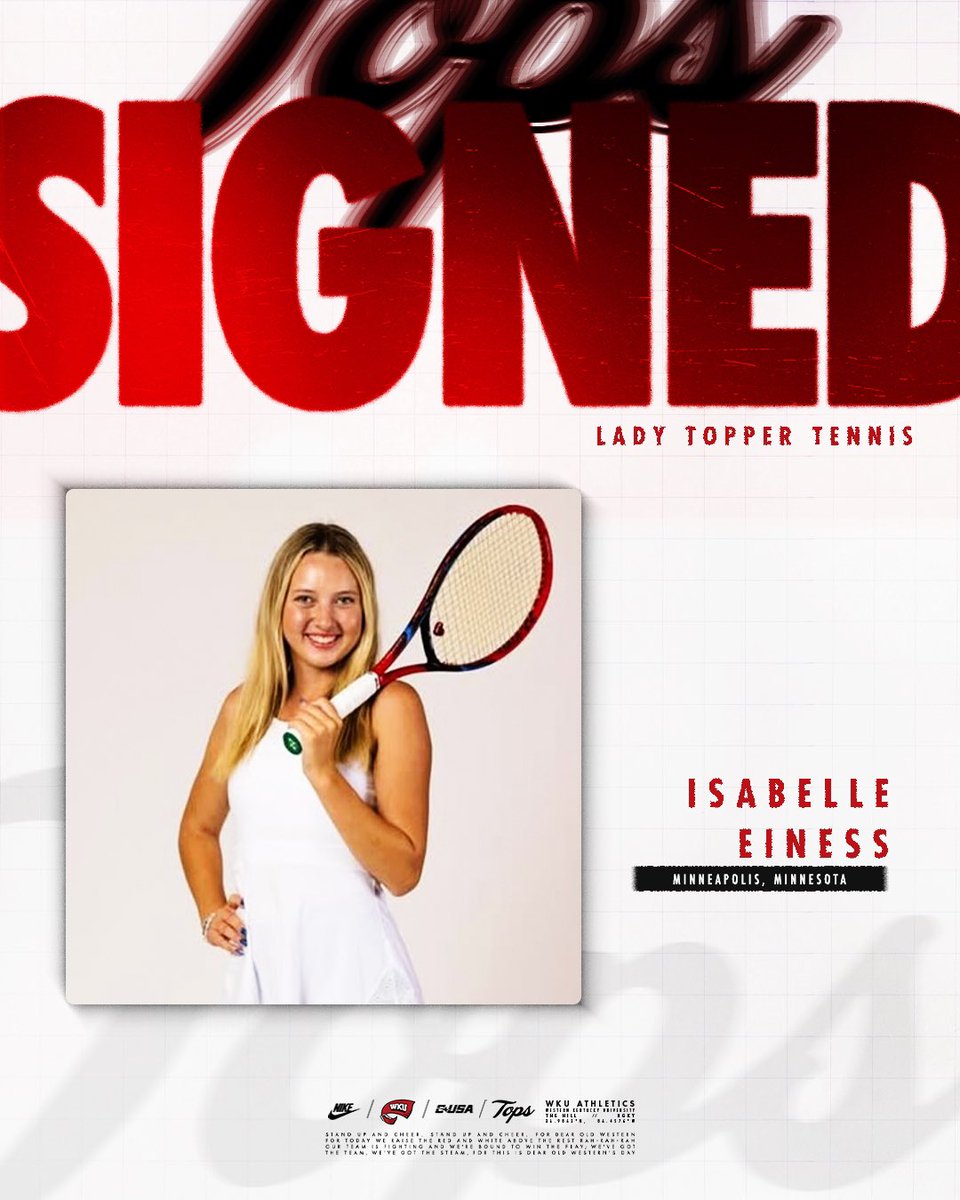 WKUTennis's tweet image. ๐พ๐ฌ๐ณ๐ช๐ถ๐ด๐ฌ ๐ป๐ถ ๐ป๐ฏ๐ฌ ๐ฏ๐ฐ๐ณ๐ณ โ๏ธ
Join us in welcoming Isabelle Einess to the Lady Topper Tennis program! ๐พ
๐ฒ wkusports.com/news/2025/5/29โฆ
#GoTops