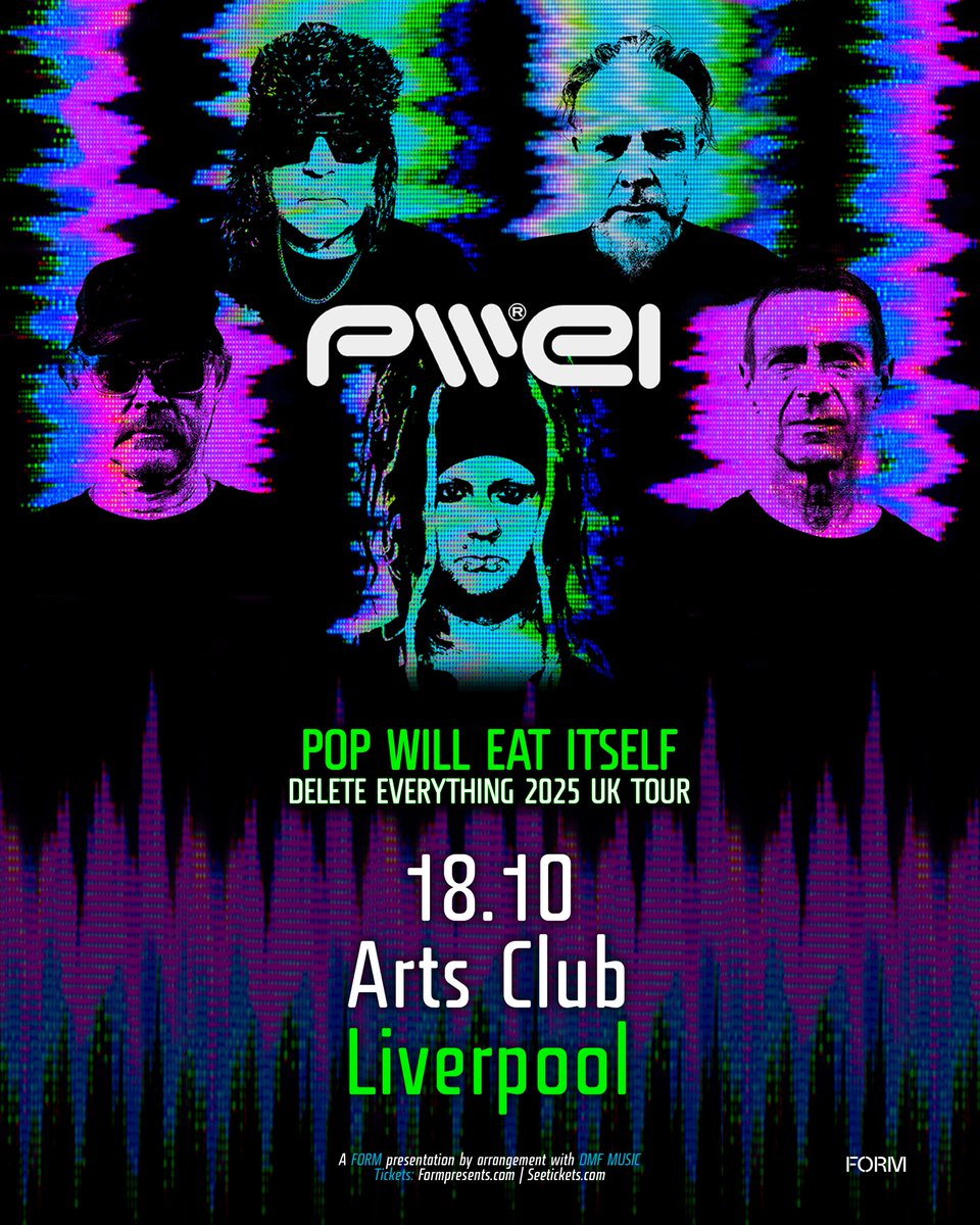 artsclublpool's tweet image. ON SALE
Electro punk band Pop Will Eat Itself will be coming to arts club on the 18th October
Tickets are on sale now - seetickets.com/event/pop-will…