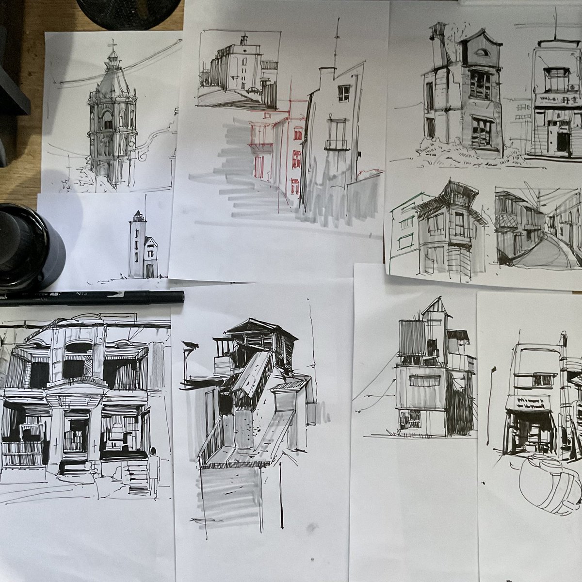 artofnani's tweet image. some reference from my city, google map, and pinterest