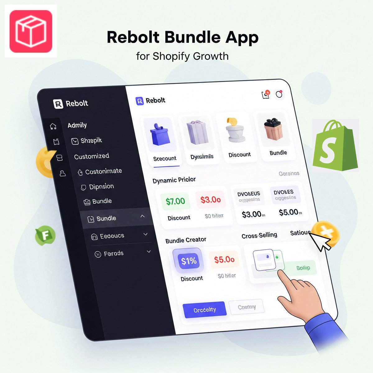 🚀 Scale your Shopify store the smart way!

The Rebolt Bundle App is your all-in-one tool to:

💰 Boost AOV
⚡ Supercharge conversions
🛒 Cross-sell &amp; upsell 
💻 Launch deals without code

👉Try now: apps.shopify.com/bundle-product…

#Shopify  #ReboltApp #CRO #ShopifyApps