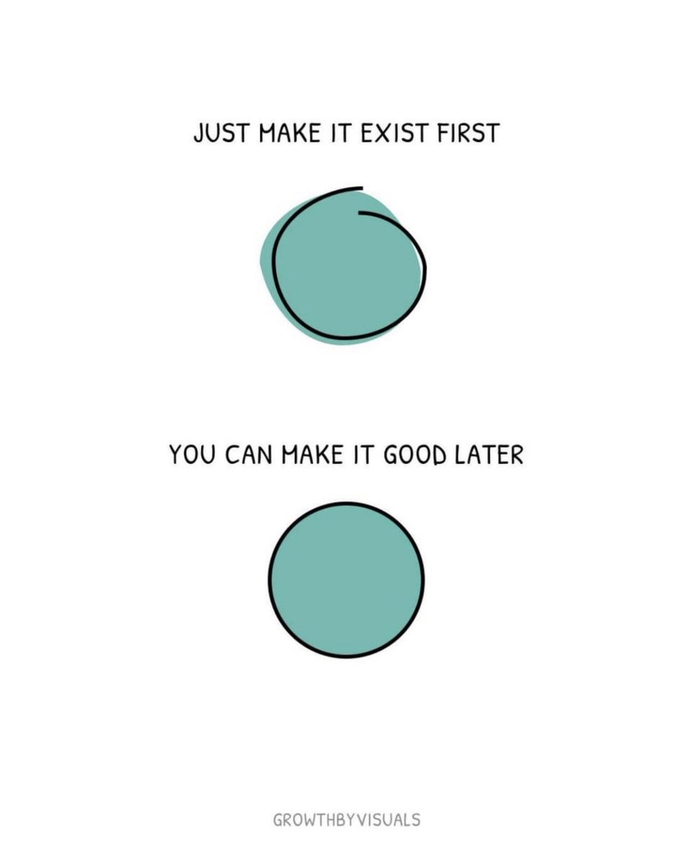 And do remember that “good” doesn’t necessarily mean “perfect”. Perfect is the unachievable goal which will cease your progress in its tracks. Strive for perfection, but learn to stop at “good enough”…✨