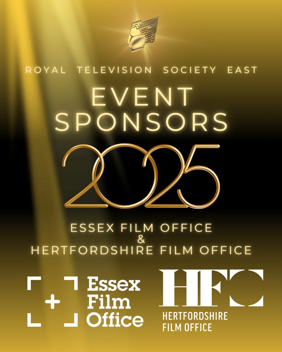 RTS East (@rts_east) on Twitter photo π Exciting News! π
We are thrilled to announce that <a href="/EssexFilmOffice/">Essex Film Office</a> and Hertfordshire Film Office are the official RTS East Programme Awards 2025 headline event sponsors! β¨ π Exciting News! π
We are thrilled to announce that <a href="/EssexFilmOffice/">Essex Film Office</a> and Hertfordshire Film Office are the official RTS East Programme Awards 2025 headline event sponsors! β¨