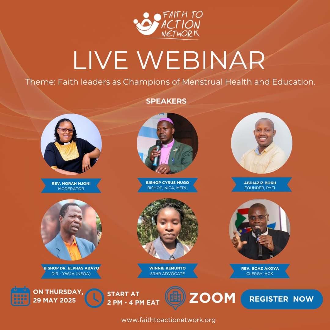 youthfocus12's tweet image. Lets talk about menstrual hygiene and the role of faith leaders in championing for menstrual health and education @FaithtoActionet @NOFMA2 @AFGMBoard @YouthAntiFGMKe @IFCAfrica @IfPC15 @HAImedicines