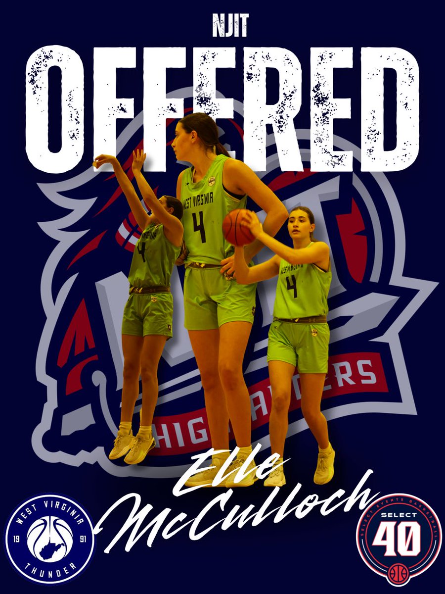 West Virginia Thunder S40 17U (Perry) (@wvthunders4017u) on Twitter photo Elle McCulloch ‘26 ( <a href="/elle_mcculloch/">Elle McCulloch</a> ) has picked up another offer from NJIT!
#WVThunderFam | ⚡️⚡️ Elle McCulloch ‘26 ( <a href="/elle_mcculloch/">Elle McCulloch</a> ) has picked up another offer from NJIT!
#WVThunderFam | ⚡️⚡️