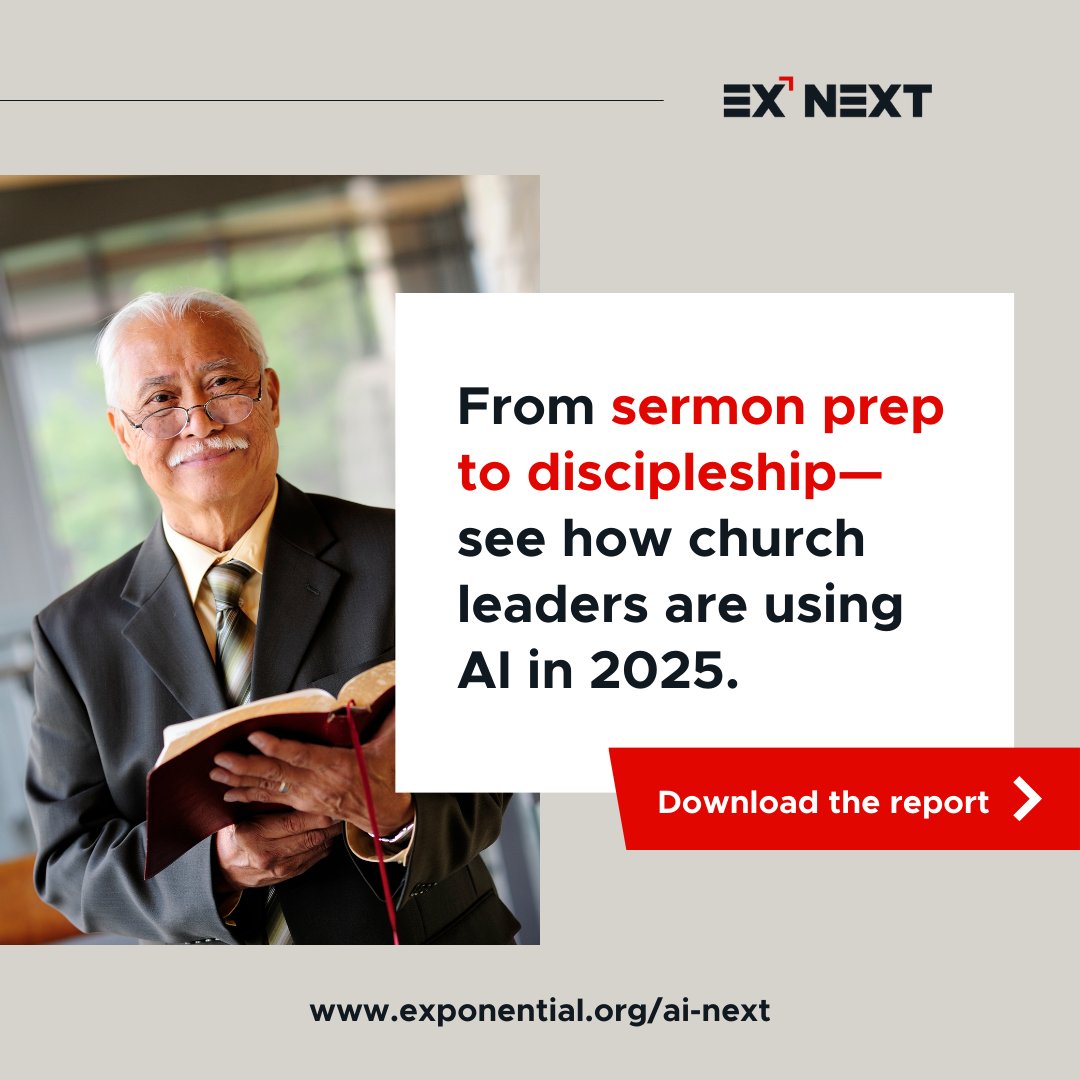 Not sure where to start with using AI in your church? That's alright. The 2025 State of AI in the Church Report offers beginner-friendly insights, top tools, and practical tips for every church size and skill level.  👉 churchtechtoday.com/2025-state-of-…