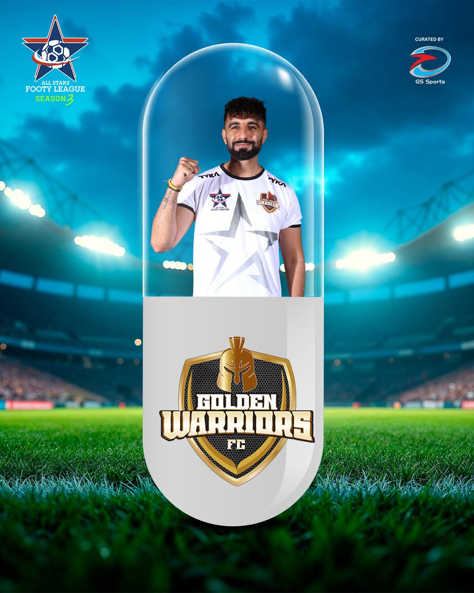 ASFootyLeague's tweet photo. Getting ready to break out and light up the field!⚡⚽

#AllStarsFootyLeague #Season3 #CapsuleTrend  #Football #AwezDarbar #MridulMadhok #AshishBhatia #ManavChhabra #ScoutOp #ZaidDarbar #AmanBhadouria #AyushYadav #NewHeroesRising #Gssports https://t.co/UfAP7E8q8p