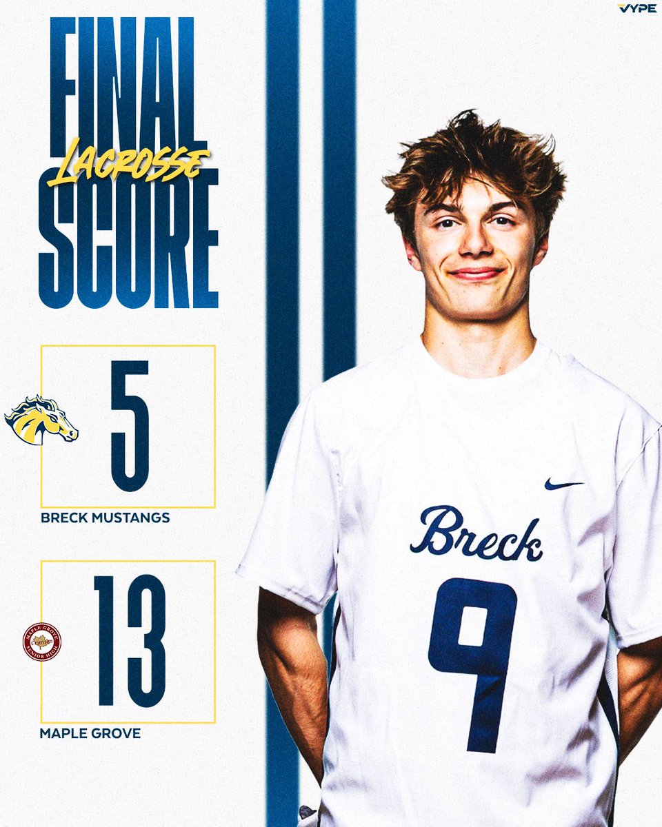 #BreckBLAX lost a tough one to Maple Grove last night! Thank you to our seniors for your leadership and dedication to the program!