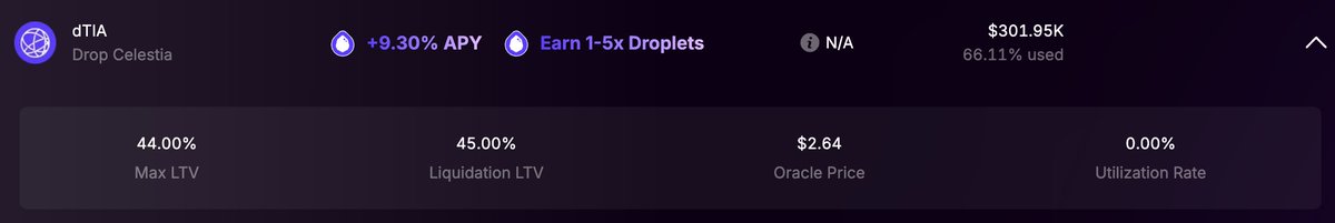 Drop💧 (@dropdotmoney) on Twitter photo Raised caps for $dTIA and $NTRN on <a href="/mars_protocol/">Mars Protocol 🔴</a>
More headroom to loop, lend, and earn 💧
Borrowing NTRN is now cheaper → better results for dNTRN/NTRN loops.
Liquidity = utility Raised caps for $dTIA and $NTRN on <a href="/mars_protocol/">Mars Protocol 🔴</a>
More headroom to loop, lend, and earn 💧
Borrowing NTRN is now cheaper → better results for dNTRN/NTRN loops.
Liquidity = utility