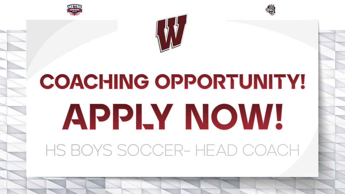 ⚽ Coaching Opportunity!

Woodridge is looking for a Head Coach for Boys Soccer for the 2025 season! Ready to lead, inspire, and compete? Apply now! → woodridge.k12.oh.us/jobs.jsp

#BulldogNation #SoccerCoach #OHSAA #CoachingJobs