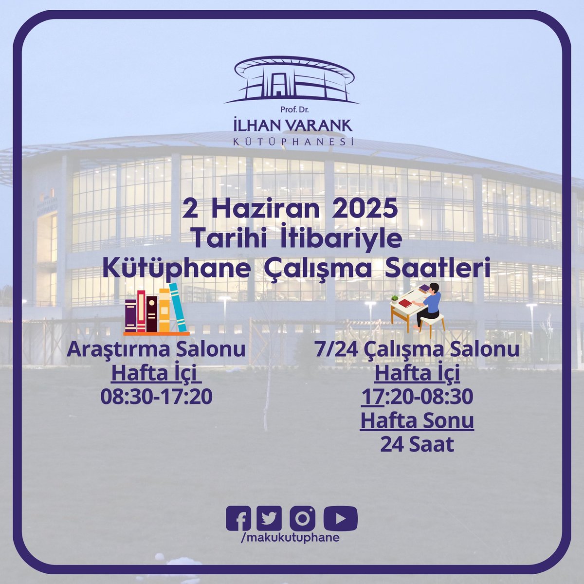 MAKÜ Prof.Dr. İlhan Varank Kütüphanesi (@makukutuphane) on Twitter photo 