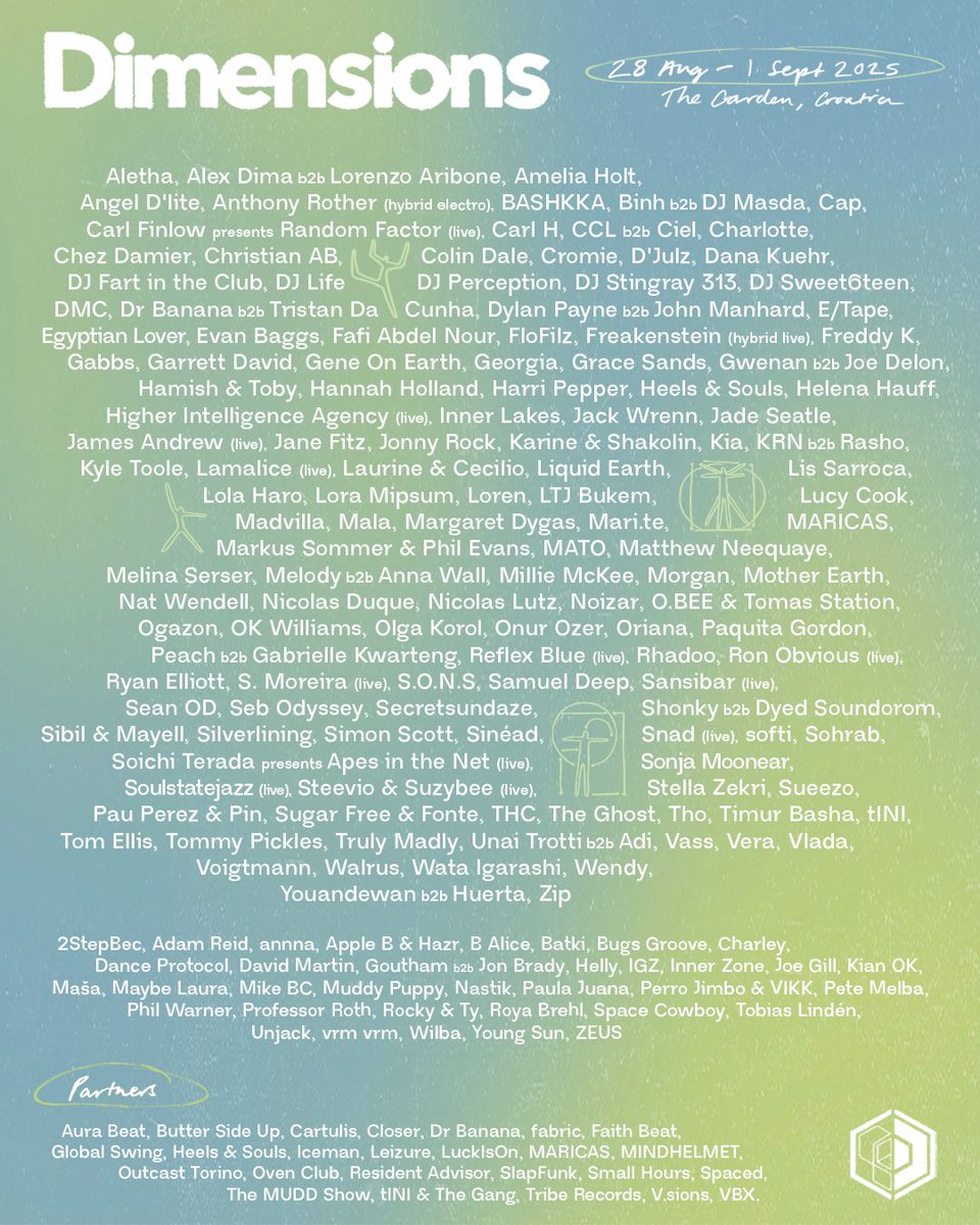 See you for the last days of summer in Croatia  - playing Dimensions this year ⚜️🌌