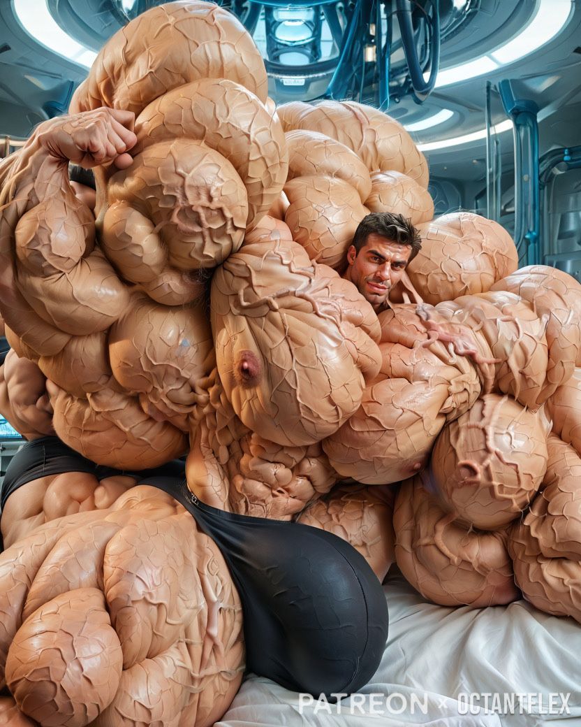 Looks like 90% of his growth formula was shot straight into his back and biceps. He’s so top heavy he’s probably going to have to stay on the operating table.