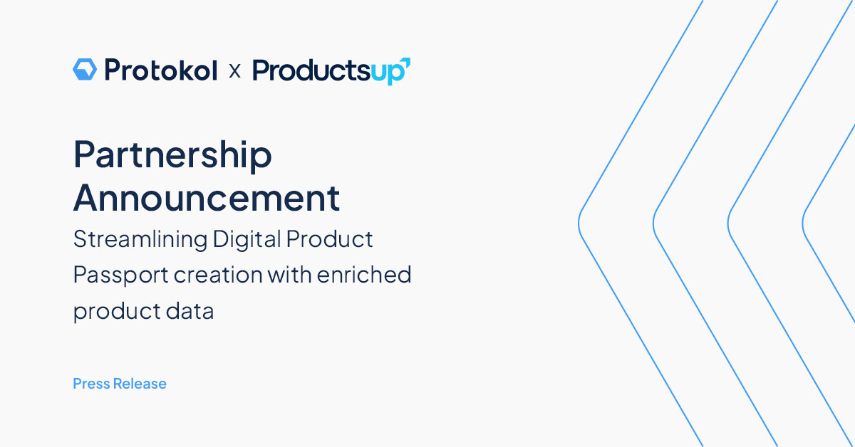 📰 NEWS: Protokol x Productsup have joined forces! The new integration will allow businesses to import, organise and map their existing product data to create #DigitalProductPassports with ease and help them on their path towards #ESPR compliance. 

Read the full story here: