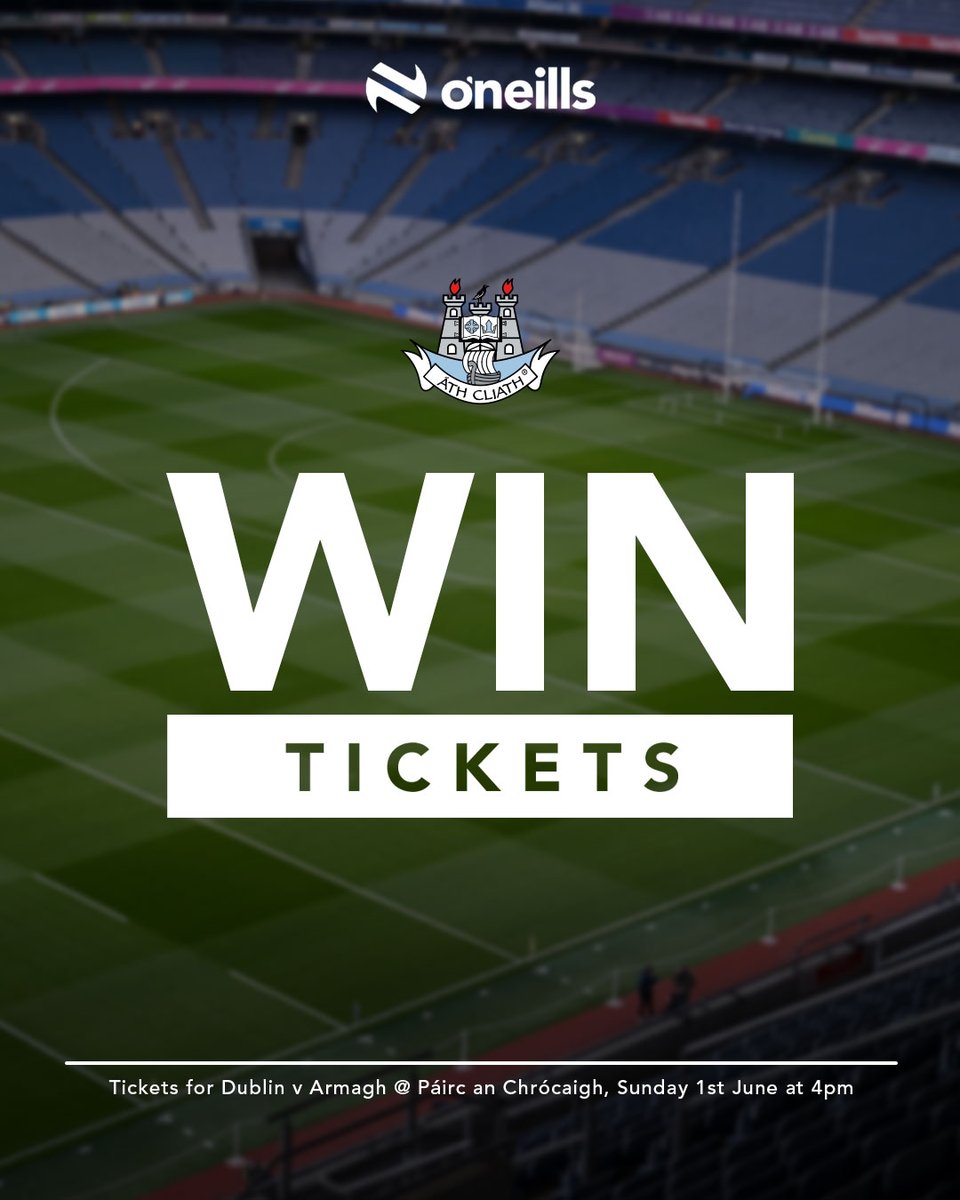 O'Neills (@oneills1918) on Twitter photo 🔥 TICKET GIVEAWAY! 🔥
We’ve got 2 tickets up for grabs for <a href="/DubGAAOfficial/">Dublin GAA</a> v Armagh this Sunday in the All-Ireland Football Championship! 🏐
Want to be in the crowd for this epic showdown? 👀
Here’s how to enter:
✅Like this post
✅Tag who you'd bring
✅Reshare 🔥 TICKET GIVEAWAY! 🔥
We’ve got 2 tickets up for grabs for <a href="/DubGAAOfficial/">Dublin GAA</a> v Armagh this Sunday in the All-Ireland Football Championship! 🏐
Want to be in the crowd for this epic showdown? 👀
Here’s how to enter:
✅Like this post
✅Tag who you'd bring
✅Reshare
