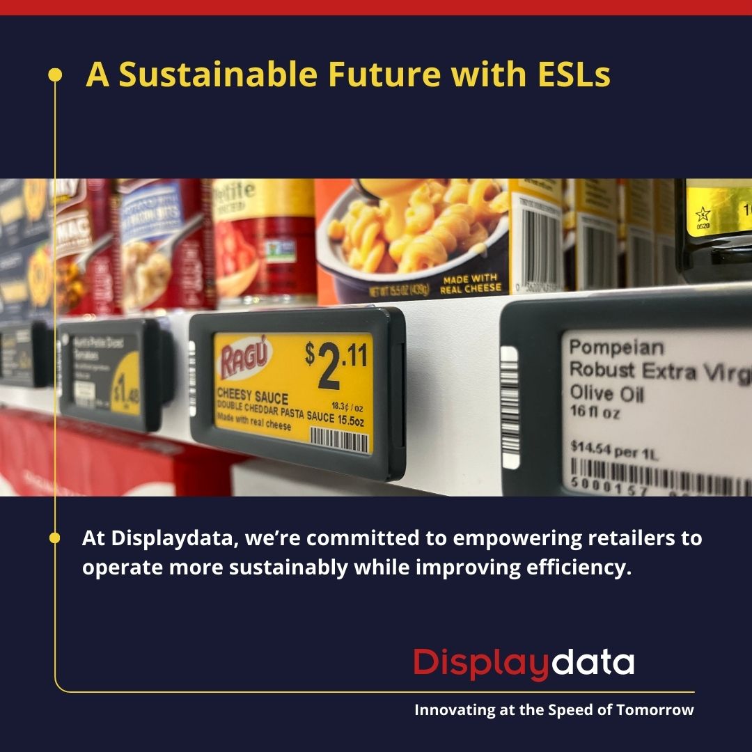 🌱 Cut waste &amp; raise standards.
Displaydata ESLs eliminate paper labels and reduce labor – all while improving pricing accuracy. Free demo 👉
📩 displaydata.com/about/contact-… 
#SustainableRetail #SmartRetail #ESLs