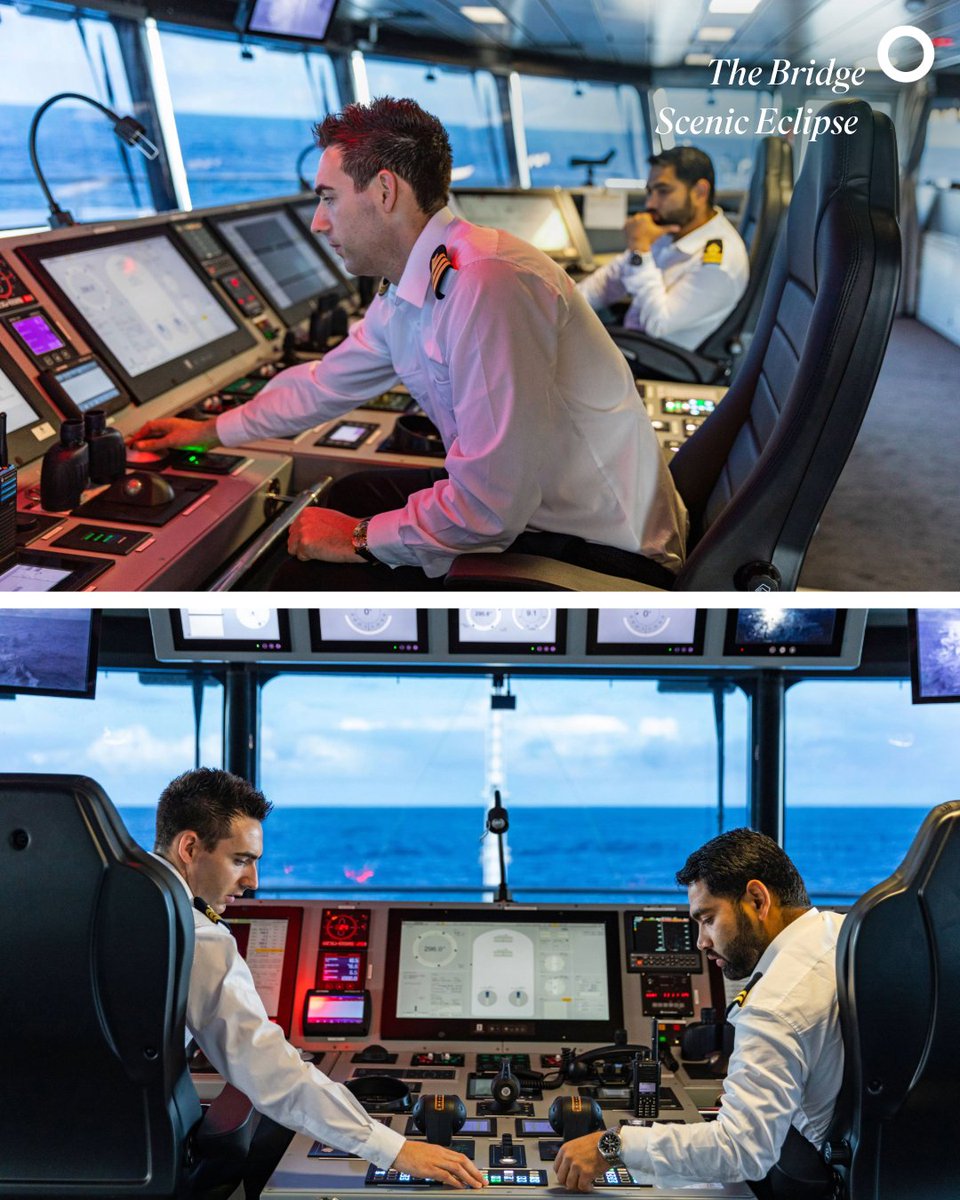 Ever wondered what it’s like at the helm of Scenic Eclipse? Thanks to our unique ‘Open Bridge’ policy you’re invited behind the scenes. Step in and chat with the captain, learn from our Discovery Team, listen in while the crew are in action, or take in the view.