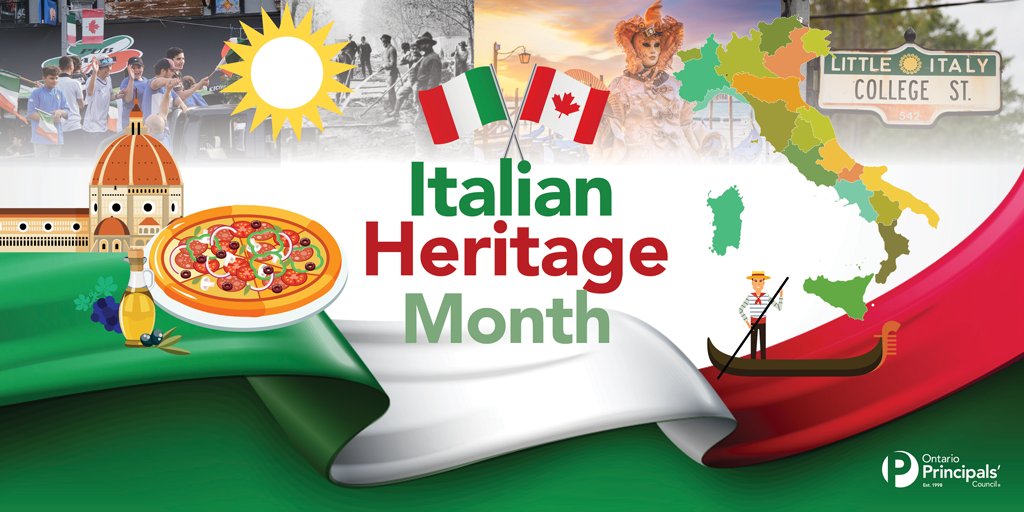 During Italian Heritage Month, we celebrate the rich culture &amp; heritage of Italian Canadians and recognize the achievements that they have &amp; continue to make in Canada.