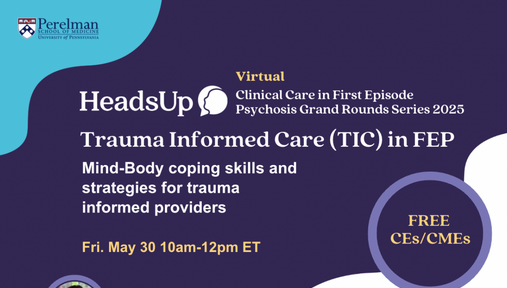 Are you a mental health professional looking to learn more about early psychosis? Join us for the next virtual, free session in our TIC series.