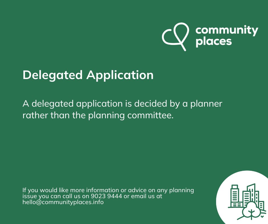 The next #JargonBuster from our Development Management series 
#planning #engagement #developmentmanagement