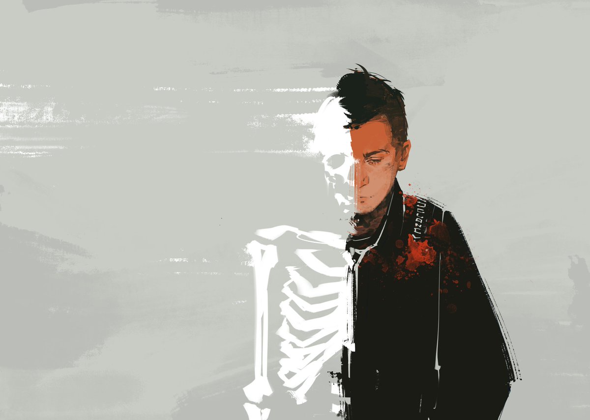 I start to part two halves of my heart in the dark | #cliqueart