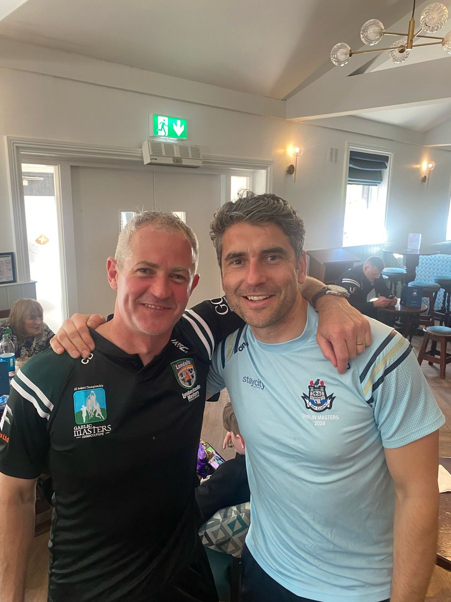 Ciaran Deely PhD (@cideely) on Twitter photo I find the enjoyable thing about <a href="/GaelicMasters/">Gaelic Masters Association</a> (over 40s) is the camaraderie btn the teams during & after the games
The best thing obviously is the chance to play with your family there 😊 <a href="/BrinRajathurai/">BrinRajathurai</a>
Nice also to come up against the odd legend <a href="/bernardbrogan/">Bernard Brogan</a>
7 I find the enjoyable thing about <a href="/GaelicMasters/">Gaelic Masters Association</a> (over 40s) is the camaraderie btn the teams during & after the games
The best thing obviously is the chance to play with your family there 😊 <a href="/BrinRajathurai/">BrinRajathurai</a>
Nice also to come up against the odd legend <a href="/bernardbrogan/">Bernard Brogan</a>
7
