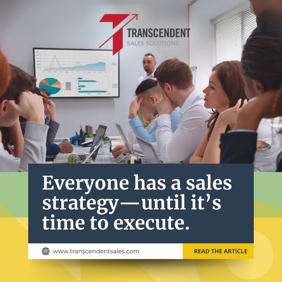 Transcendentssc's tweet image. PowerPoint won’t close a deal. Execution does.

If your sales plan lives in a slide deck but not in your sales team’s day-to-day rhythm, it’s not real.

Let’s bring your strategy to life.

🔗 Read more: 
transcendentsales.com/how-to-optimiz…

#SalesExecution #SalesStrategy #FromPlanToAction…