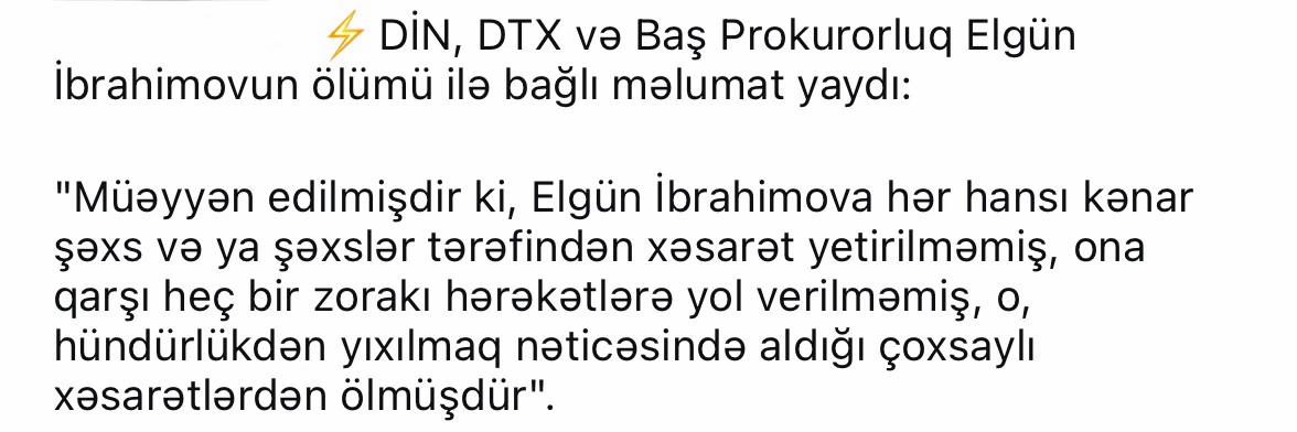 ƏDALƏTİN OLMADIĞI ÖLKƏDƏN DAHA NƏ GÖZLƏYƏRSƏN Kİ?!!!
#justiceforelgun
