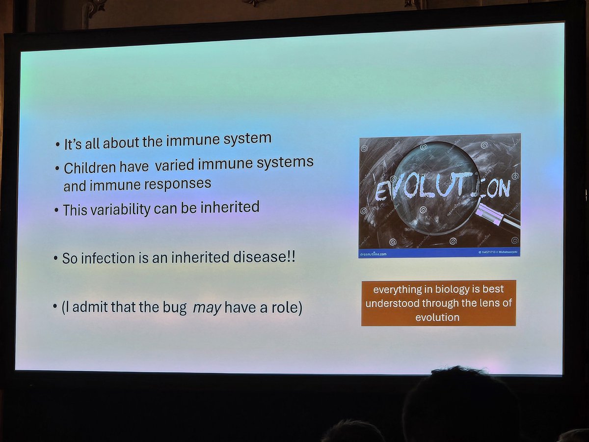 Its all about the immune system and the genetics in an individual. So "infection is an inherited disease!" Although the bug "may" have a role 😅 
#backtobasics #ESPID2025 #espidambassador <a href="/ESPIDsociety/">ESPIDSociety</a> 
<a href="/seipweb/">SEIP</a>