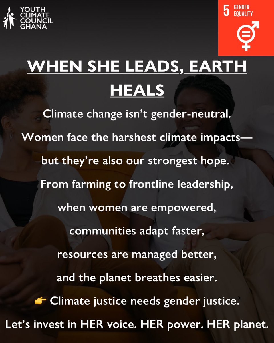 Today on Goal diggers, we are spotlighting Goal 5!

Women carry the climate burden—
but too often, not the power to change it.
Let’s shift that.

Because gender equality isn’t just a goal—it’s a solution.

 #GoalDiggers #SDG5 #ClimateJustice #SheLeads #EmpowerHer