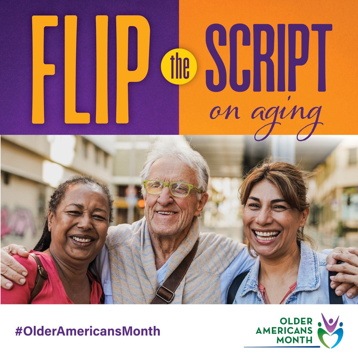 Every year, Older Americans Month celebrates the contributions of older adults and reaffirms our commitment to serving them. The 2025 theme, "Flip the Script on Aging,” encourages us to challenge outdated stereotypes. Learn more here: acl.gov/oam/2025/older…