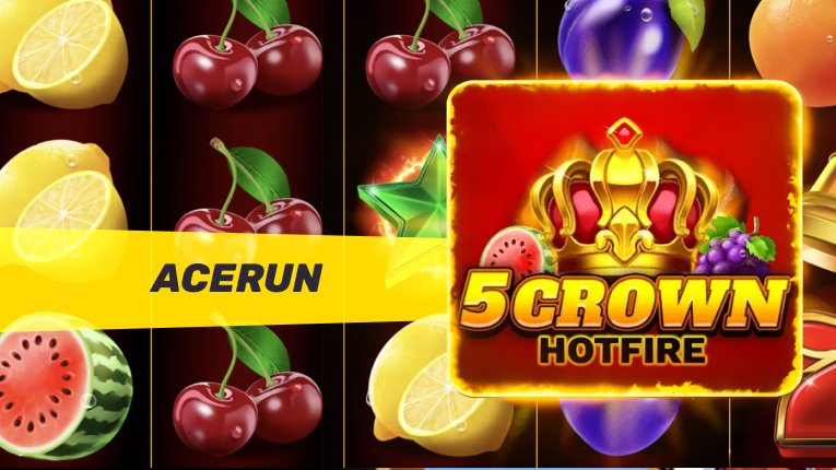5 Crown HotFire by AceRun &amp; <a href="/YggdrasilGaming/">Yggdrasil Gaming</a> is EXCLUSIVELY available at Winz - before official release!

💥 Max win: 1,312x your bet

👑 Expanding Wild Crowns on reels 2–4

⭐️ Two Scatter symbols (Green &amp; Yellow Stars)

🍒 Classic fruit symbols like Cherries, Lemons &amp; Sevens