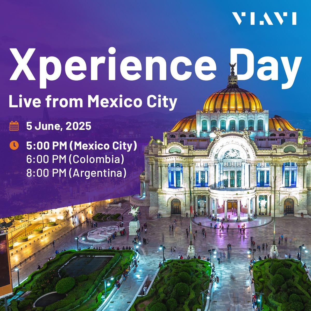 ¡Únete a nosotros en Viavi Xperience Day 2025! evento híbrido, com sede en CDMX y online, para explorar el futuro de la conectividad en América Latina

Regístrate ahora: comms.viavisolutions.com/LATAM-Xperienc…

#Viavi #ConectaLatam