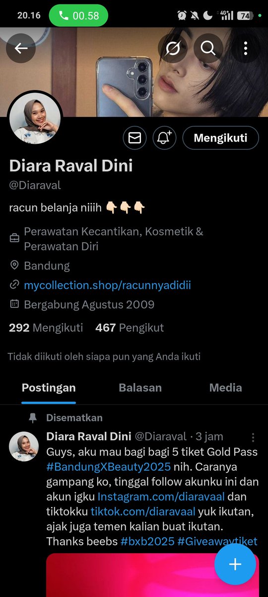 2205NN's tweet photo. @Diaraval done all rules kak😍🫶🏼 wml yaaa, btw ikutan yuu para mutualkuh🥰😘 https://t.co/rzq83S2fie