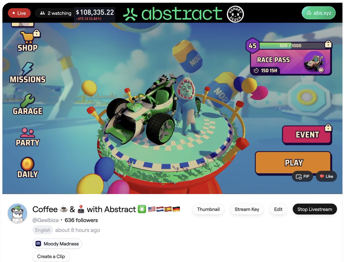 GeeSpot17's tweet photo. Oh my God ! Its is in my wallet ... Are you a @AbstractChain #GigaChat ... check your wallets fam ... you can play now the Beta of @MoodyMights ... Streaming now live ... Coffee ☕️ & 🕹️ with Abstract ✳️ 🇺🇸🇳🇱🇪🇸🇩🇪 join us for a game.
#AbstractStream #WEB3gaming #DeFi
https://t.co/Bs4RNHVeVZ