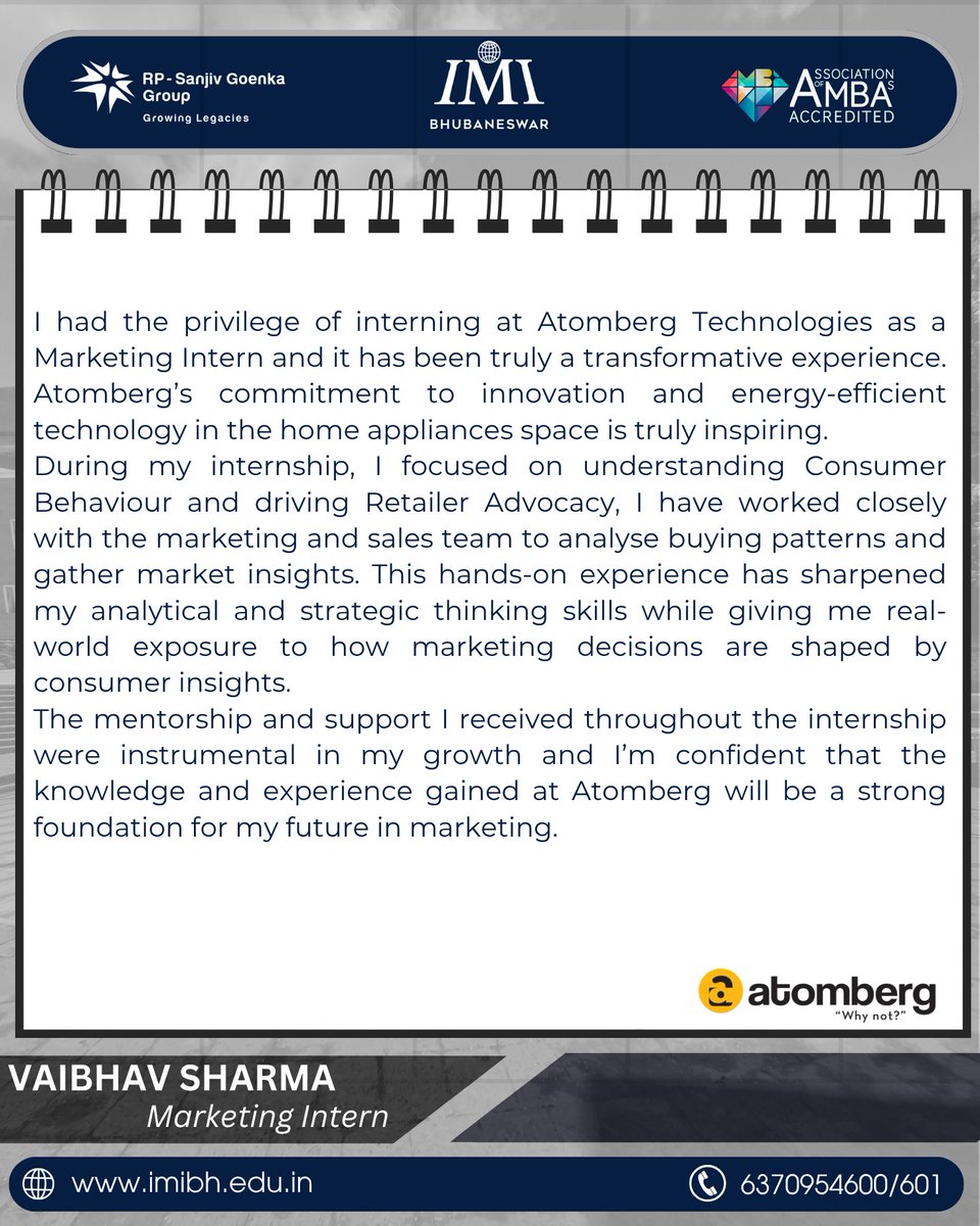 The internship stories of IMI Bhubaneswar students highlight grit, growth, and the practical application of classroom knowledge in the real world.

#IMI #IMIB #IMIBhubaneswar #FutureForwardWithIMIB #SummerInternship #IndustryExperience #IndustryExposure #FutureLeaders