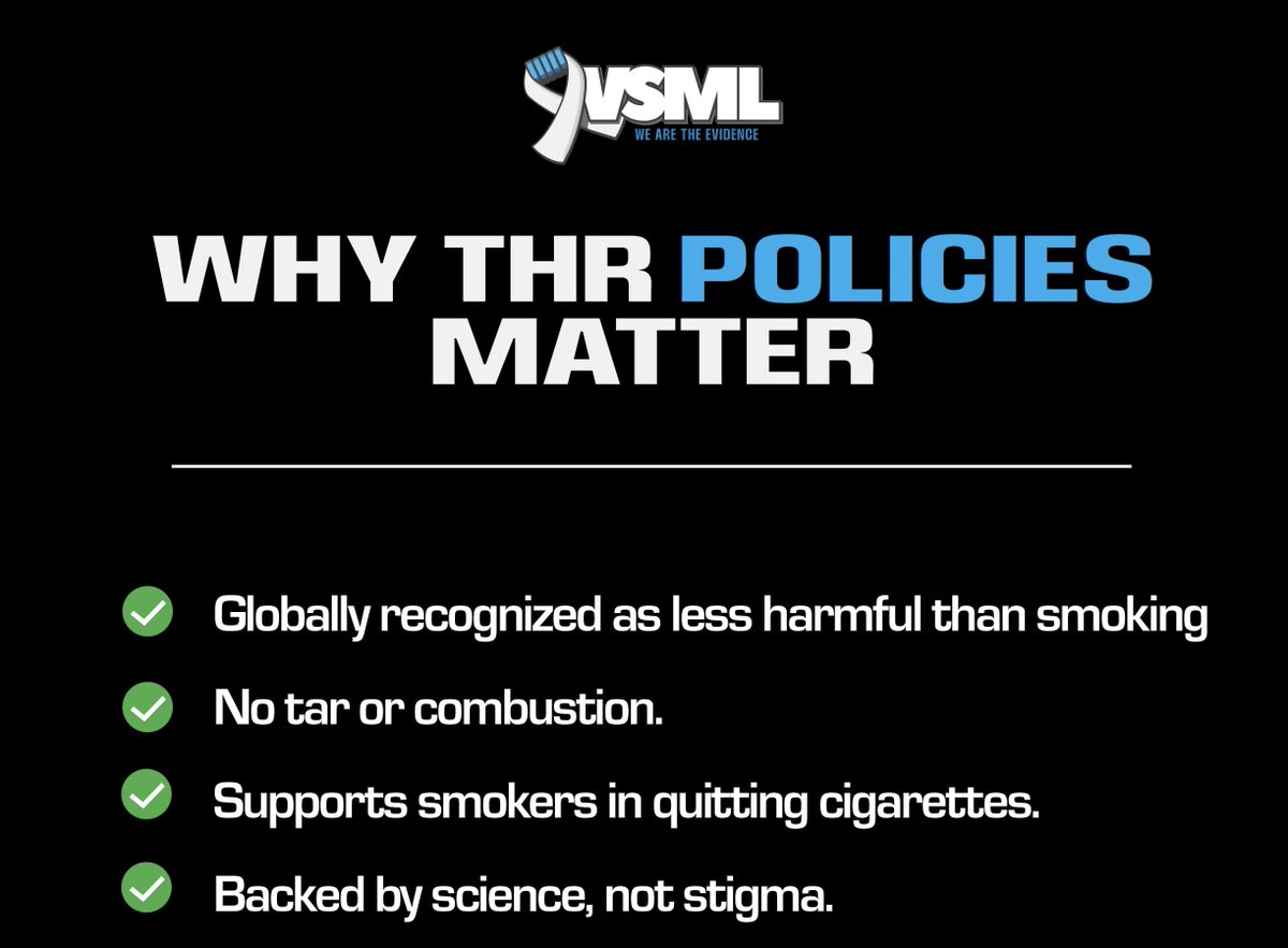 VSML_SA's tweet photo. This #WorldVapeDay, smart policies on #TobaccoHarmReduction can transform lives in South Africa. By embracing science over stigma, leaders can help smokers access safer alternatives like vaping. The time for change is now.
#VSMLSA #HarmReduction #20YearsOfFacts #VapingWorks https://t.co/j9OrNm513y