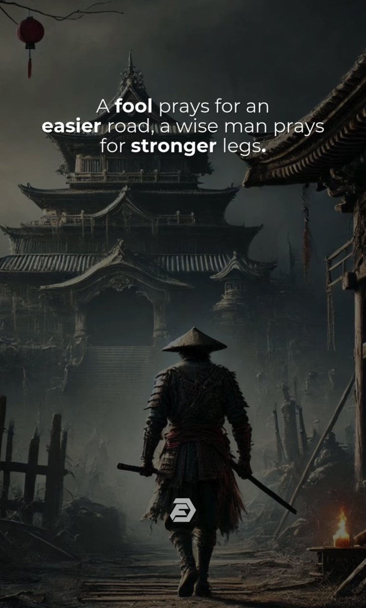Don’t pray for things to be easier. Pray for you to be stronger.
