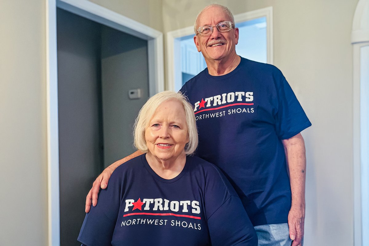 NWSCC's tweet image. PATRIOT PRIDE: At ages 75 & 73, respectively, Liston & Rosemary Coggins are proving that it’s never too late to chase your dreams. The husband-and-wife duo have started a new chapter together as freshmen at NWSCC. FULL STORY ➡ nwscc.edu/patriot-pride-… #GoPatriots @ACCS_Education