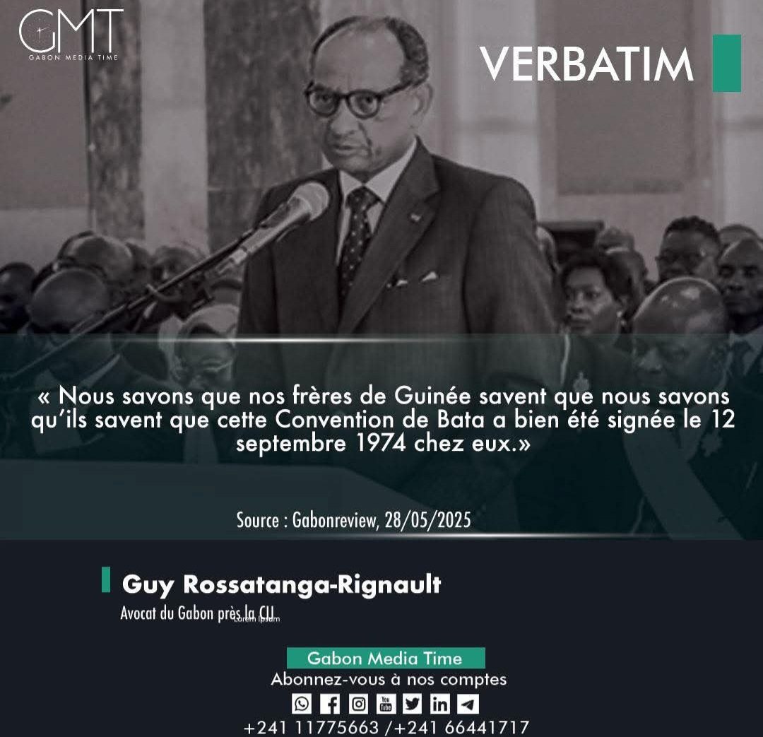 Ella-Ondo (@ellaondo2) on Twitter photo #Gabon. #GuineaEcuatorial
Affaire #Mbanié.
Y a-t-il quelqu'un à #Libreville pour dire au Professeur <a href="/GuyRossatanga/">Guy Rossatanga-Rignault</a> de garder le silence?
Une affaire que <a href="/oliguinguema/">Brice Clotaire Oligui Nguema</a> pouvait lui-même régler à la coutume, au village, vous amenez ça à la CIJ sans argument de droit!
Ekiéé! #Gabon. #GuineaEcuatorial
Affaire #Mbanié.
Y a-t-il quelqu'un à #Libreville pour dire au Professeur <a href="/GuyRossatanga/">Guy Rossatanga-Rignault</a> de garder le silence?
Une affaire que <a href="/oliguinguema/">Brice Clotaire Oligui Nguema</a> pouvait lui-même régler à la coutume, au village, vous amenez ça à la CIJ sans argument de droit!
Ekiéé!