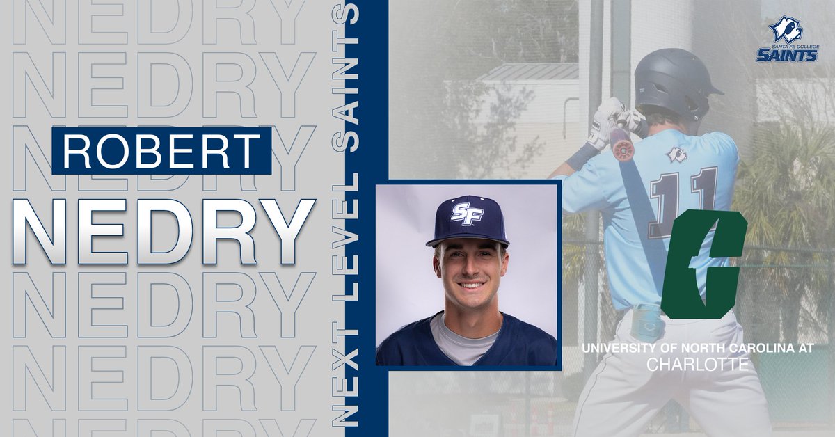 Robert Nedry, First Team All-Conference and All-State Player, will be attending UNC-Charlotte!

Story: santafesaints.com/sports/bsb/202…

#SicEmSaints
